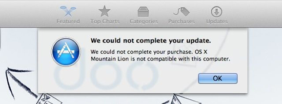 Algunos Mac del 2012 no pueden reinstalar OS X Mountain Lion